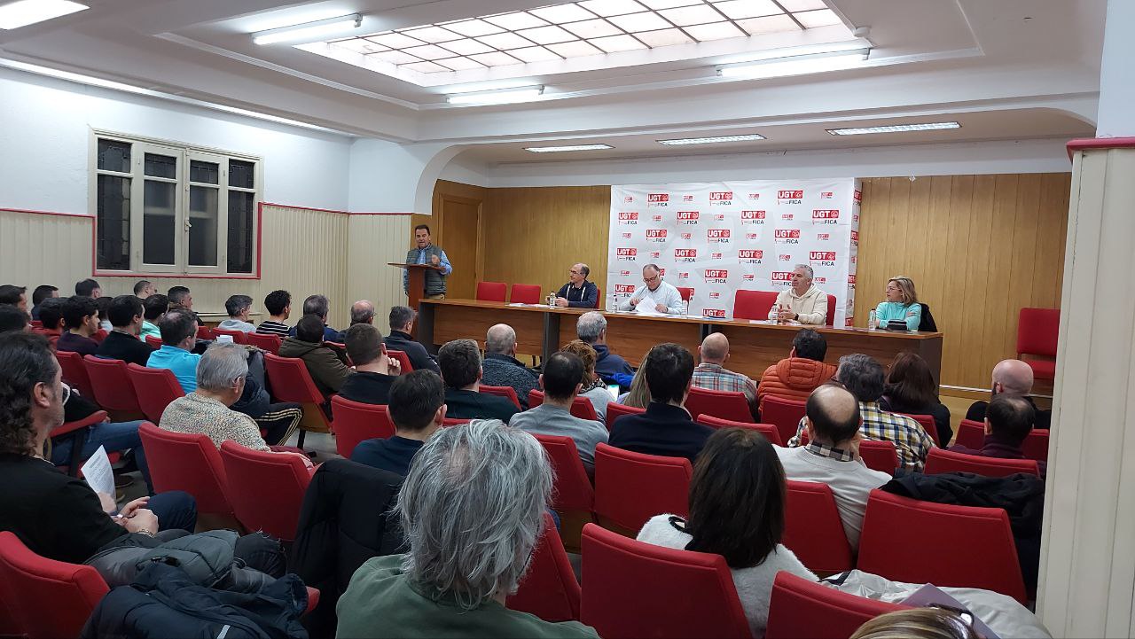 Miguel Ángel Gutiérrez Fierro señala los retos sindicales de UGT FICA CyL en la asamblea celebrada hoy en Burgos