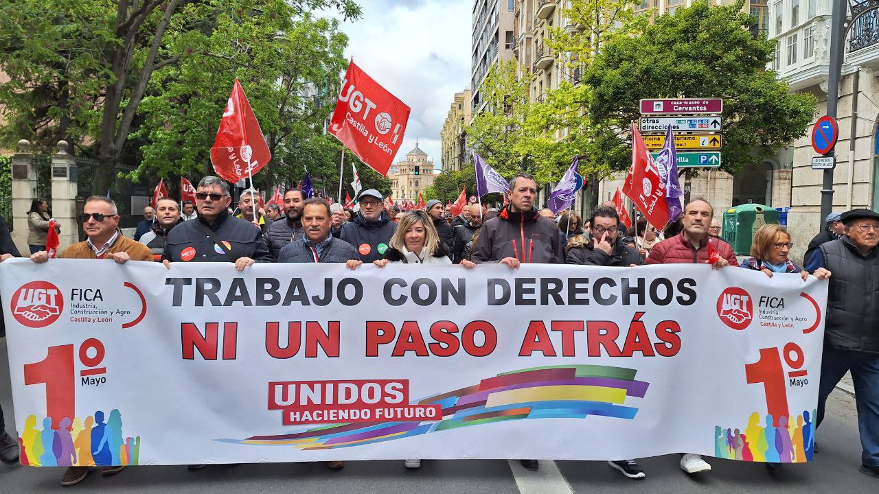 Las manifestaciones de este 1 de mayo en Castilla y León claman por el pleno empleo, menos jornada y mejores salarios